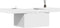vidaXL - Salontafel - 100x55x40 - cm - bewerkt - hout - wit