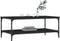 vidaXL - Salontafel - 100x55x40 - cm - bewerkt - hout - zwart