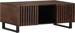 vidaXL - Salontafel - 100x55x40 - cm - massief - mangohout - bruin