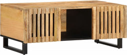 vidaXL - Salontafel - 100x55x40 - cm - massief - ruw - mangohout