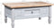 vidaXL - Salontafel - 100x55x44 - cm - Mexicaans - grenenhout - Corona-stijl - grijs