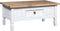 vidaXL - Salontafel - 100x55x45 - cm - Mexicaans - grenenhout - Corona-stijl - wit