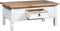 vidaXL - Salontafel - 100x55x45 - cm - Mexicaans - grenenhout - Corona-stijl - wit