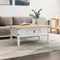 vidaXL - Salontafel - 100x55x45 - cm - Mexicaans - grenenhout - Corona-stijl - wit