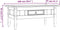 vidaXL - Salontafel - 100x55x45 - cm - Mexicaans - grenenhout - Corona-stijl - wit