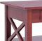 vidaXL - Salontafel - 100x55x46 - cm - massief - mahoniehout - bruin