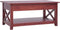 vidaXL - Salontafel - 100x55x46 - cm - massief - mahoniehout - bruin