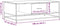 vidaXL - Salontafel - 100x57x35 - cm - bewerkt - hout - en - metaal - gerookt - eiken