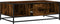 vidaXL - Salontafel - 100x57x35 - cm - bewerkt - hout - en - metaal - gerookt - eiken