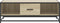 vidaXL - Salontafel - 100x57x35 - cm - bewerkt - hout - en - metaal - sonoma - eiken
