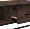 vidaXL - Salontafel - 100x57x35 - cm - bewerkt - hout - en - metaal - bruin - eikenkleur