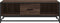 vidaXL - Salontafel - 100x57x35 - cm - bewerkt - hout - en - metaal - bruin - eikenkleur