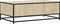 vidaXL - Salontafel - 100x57x35 - cm - bewerkt - hout - en - metaal - sonoma - eiken