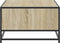 vidaXL - Salontafel - 100x57x35 - cm - bewerkt - hout - en - metaal - sonoma - eiken