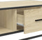 vidaXL - Salontafel - 100x57x35 - cm - bewerkt - hout - en - metaal - sonoma - eiken