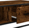 vidaXL - Salontafel - 100x57x35 - cm - bewerkt - hout - en - metaal - gerookt - eiken