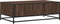 vidaXL - Salontafel - 100x57x35 - cm - bewerkt - hout - en - metaal - bruin - eikenkleur