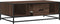 vidaXL - Salontafel - 100x57x35 - cm - bewerkt - hout - en - metaal - bruin - eikenkleur