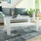 vidaXL - Salontafel - 100x59x42 - cm - bewerkt - hout - wit