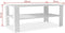 vidaXL - Salontafel - 100x59x42 - cm - bewerkt - hout - wit