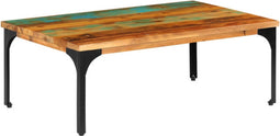 vidaXL - Salontafel - 100x60x35 - cm - massief - gerecycled - hout