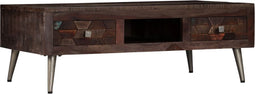 vidaXL - Salontafel - 100x60x35 - cm - massief - gerecycled - hout
