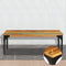 vidaXL - Salontafel - 100x60x35 - cm - massief - gerecycled - hout
