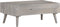 vidaXL - Salontafel - 100x60x40 - cm - massief - ruw - mangohout - grijs