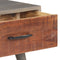 vidaXL - Salontafel - 100x60x40 - cm - massief - ruw - mangohout - grijs