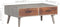 vidaXL - Salontafel - 100x60x40 - cm - massief - ruw - mangohout - grijs