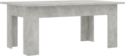 vidaXL - Salontafel - 100x60x42 - cm - bewerkt - hout - betongrijs