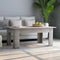 vidaXL - Salontafel - 100x60x42 - cm - bewerkt - hout - betongrijs