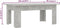 vidaXL - Salontafel - 100x60x42 - cm - bewerkt - hout - betongrijs