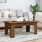 vidaXL - Salontafel - 100x60x42 - cm - bewerkt - hout - bruin - eikenkleur
