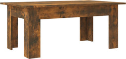 vidaXL - Salontafel - 100x60x42 - cm - bewerkt - hout - gerookt - eikenkleurig
