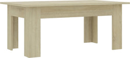 vidaXL - Salontafel - 100x60x42 - cm - bewerkt - hout - sonoma - eikenkleurig