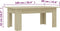 vidaXL - Salontafel - 100x60x42 - cm - bewerkt - hout - sonoma - eikenkleurig
