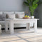 vidaXL - Salontafel - 100x60x42 - cm - bewerkt - hout - wit