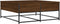 vidaXL - Salontafel - 100x99x40 - cm - bewerkt - hout - bruin - eikenkleur