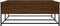 vidaXL - Salontafel - 100x99x40 - cm - bewerkt - hout - bruin - eikenkleur
