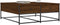 vidaXL - Salontafel - 100x99x40 - cm - bewerkt - hout - bruin - eikenkleur