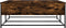 vidaXL - Salontafel - 100x99x40 - cm - bewerkt - hout - gerookt - eikenkleurig