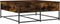 vidaXL - Salontafel - 100x99x40 - cm - bewerkt - hout - gerookt - eikenkleurig