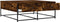 vidaXL - Salontafel - 100x99x40 - cm - bewerkt - hout - gerookt - eikenkleurig