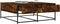 vidaXL - Salontafel - 100x99x40 - cm - bewerkt - hout - gerookt - eikenkleurig