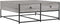 vidaXL - Salontafel - 100x99x40 - cm - bewerkt - hout - grijs - sonoma