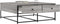 vidaXL - Salontafel - 100x99x40 - cm - bewerkt - hout - grijs - sonoma