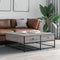vidaXL - Salontafel - 100x99x40 - cm - bewerkt - hout - grijs - sonoma