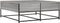 vidaXL - Salontafel - 100x99x40 - cm - bewerkt - hout - grijs - sonoma