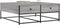 vidaXL - Salontafel - 100x99x40 - cm - bewerkt - hout - grijs - sonoma